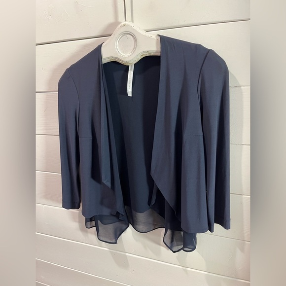 💙 IRIS SETLAKWE – Draped Navy Cardigan – XS - Picture 6 of 8